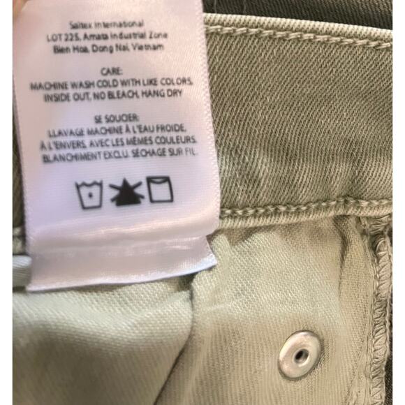 NWT EDWIN BREE High Rise Crop Women's Jeans in Sage Green Sz 31 - Picture 10 of 11